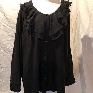 Simonton Says Black Blouse NWT sz 2x